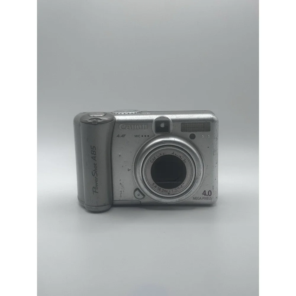 Canon PowerShot A85 4.0MP Digital Camera Silver UNTESTED For Parts/repair